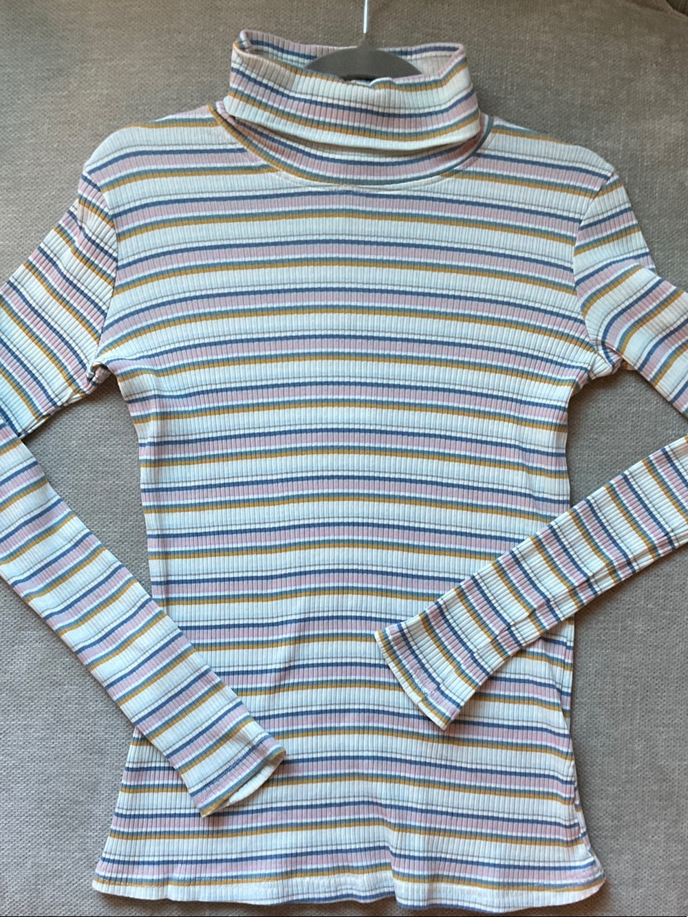 Ribbed Knit Turtleneck by Vintage Weatherproof